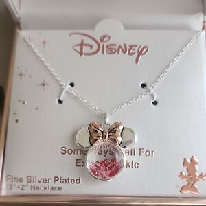 Disney Silver and Rose Gold Necklace